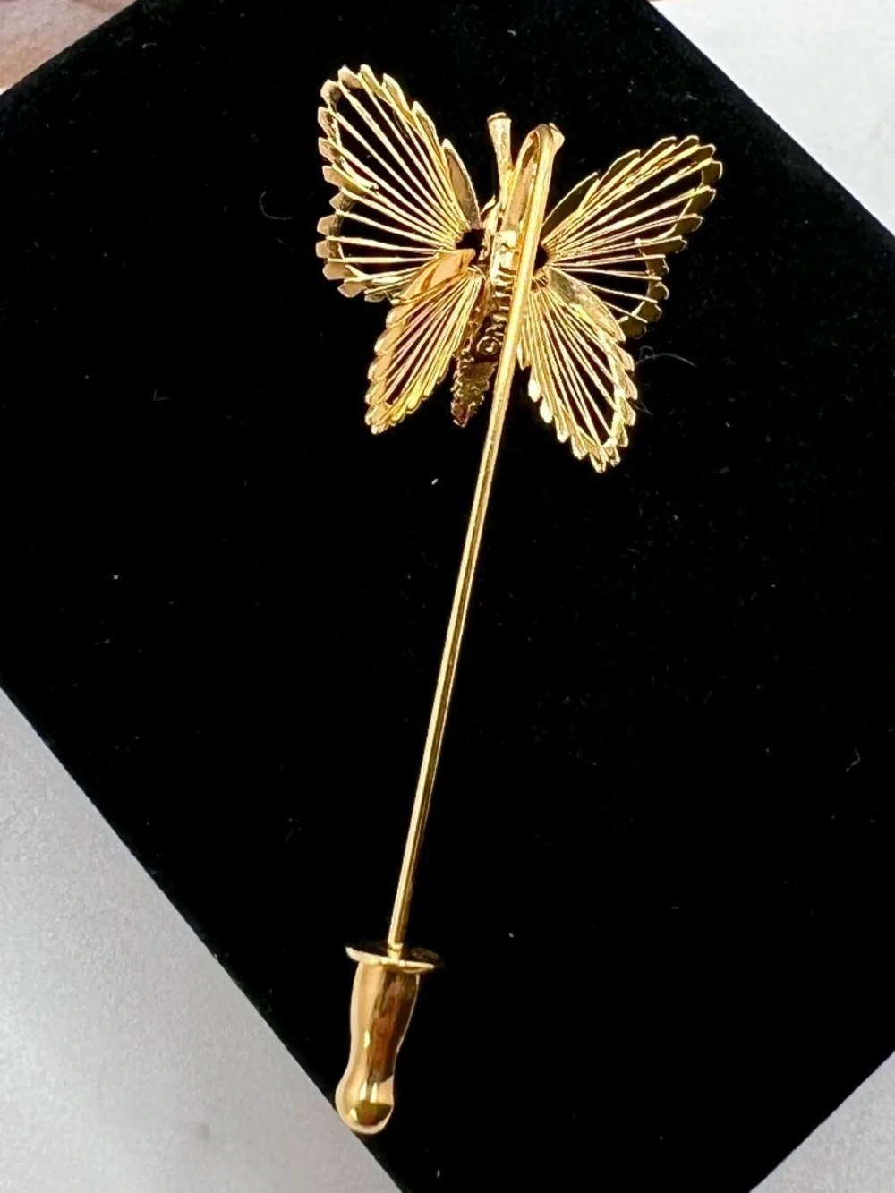 Monet Spinneret Butterfly Stick Pin